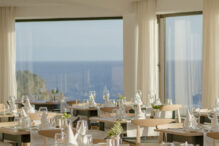 Caloura Hotel Resort Restaurant mit Panorama