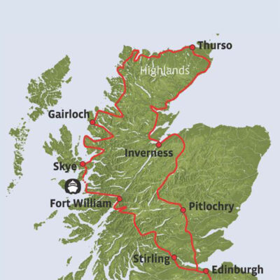 Schottland Kompakt Karte