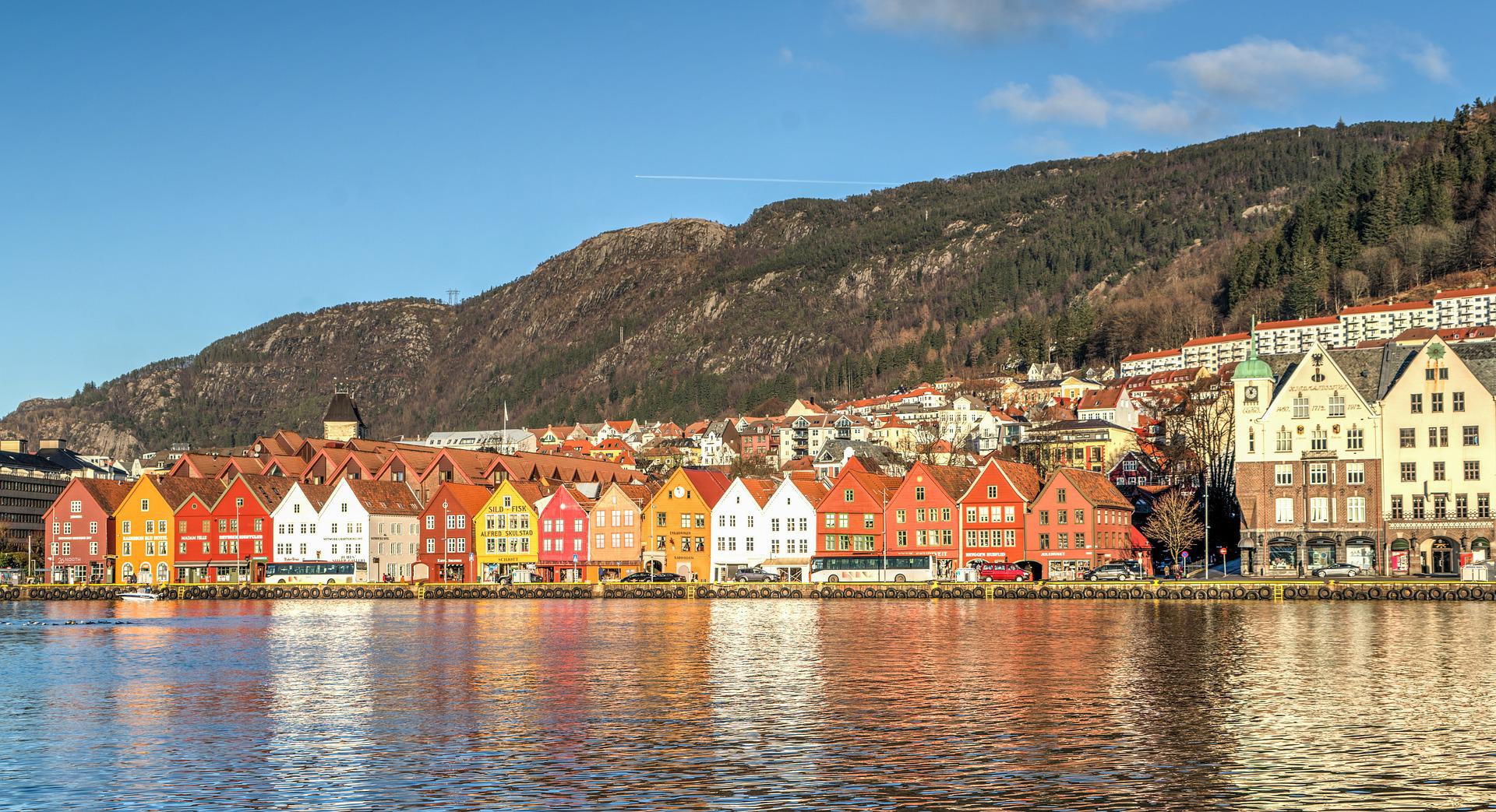 Stadt Bergen Norwegen